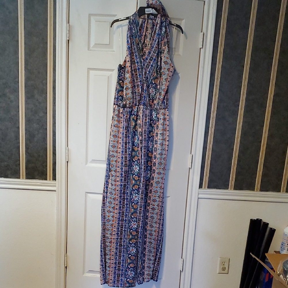 Multicolor Wide Leg Jumpsuit
